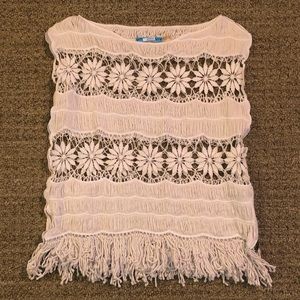 Alice Olivia Crochet top